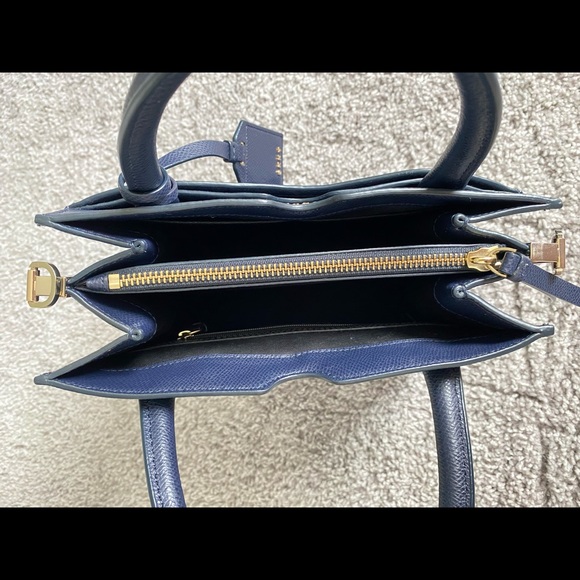 DKNY Top Handle Satchel Bag Navy - Picture 7 of 7